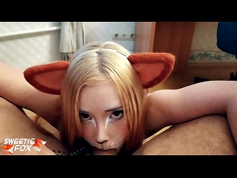 ❤️ Kitsune engole a piça e o esperma na boca ️ Sexo superior em nós